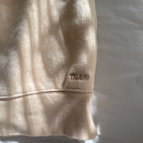 Aritzia TNA Sweatfleece Light Butter Yellow Sweat Set - Picture 6 of 12
